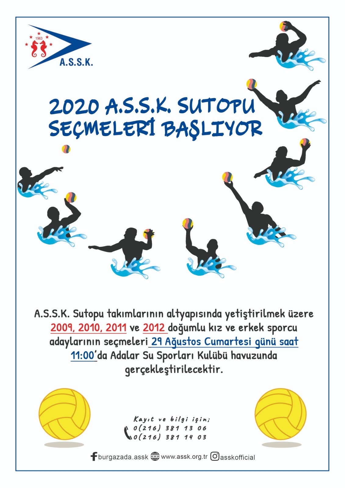 A.S.S.K. SUTOPU SEÇMELERİMİZ BAŞLIYOR